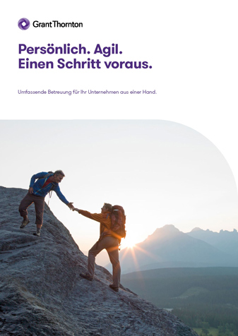Persönlich. Agil. Einen Schritt voraus.