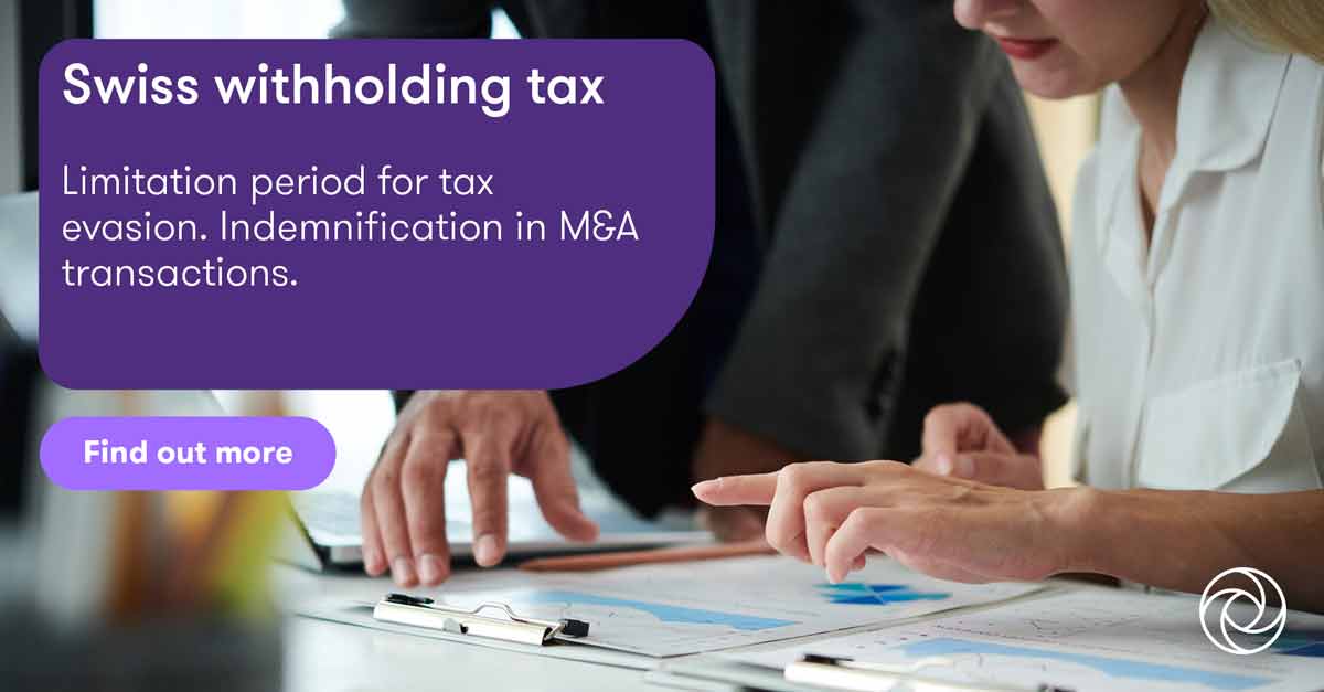 Grant Thornton Swiss withholding tax Limitation period for tax