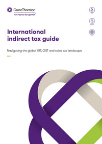Cover - International Indirect Tax Guide of Grant Thornton